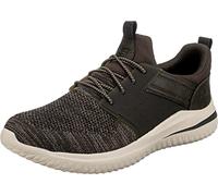 Skechers Men's DELSON 3.0 CICADA Sneaker, Olive Knitted Mesh We/Synthetic, 10.5 UK