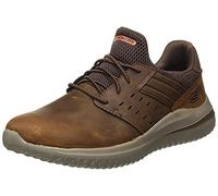 Skechers Men's Delson 3.0 Ezra Sneaker, Brown, 7 UK