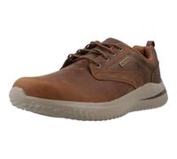 Skechers Men's Sneaker Delson 3.0 Glavine – Dark Brown Leather – UK 11