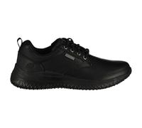 Skechers Men's Delson 3.0 Glavine Slip-On Sneakers, Black Leather, 9 UK