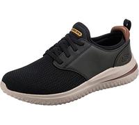 Skechers Men's Delson 3.0 Mooney Sneaker, Black Knitted Mesh, 12 UK