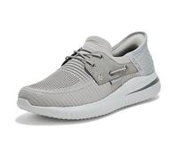 Skechers Men's Delson 3.0-Roth 210606 Low Profile Bungee Lace Slip-Ins, Grey, 7.5 UK