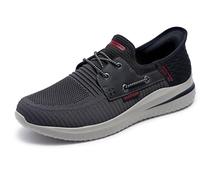 Skechers Men's Delson 3.0-Roth 210606 Low Profile Slip-ins, Chocolate bark, 15 UK