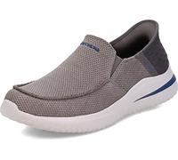 Skechers Men's Delson 3 Sneaker, Gray, 8 UK
