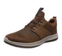 Skechers mens Delson - Axton Sneaker Dark Brown 8.5 US
