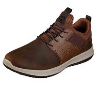Skechers Men's Delson Axton Sneaker, Light Brown, 12 UK