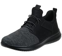 Skechers Men's Delson Camben Trainers, Black Mesh W Synthetic, 10 UK