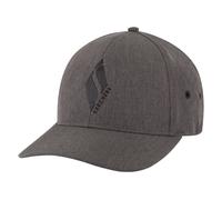 Skechers Men's Diamond S Stretch Fit Hat in Charcoal | Polyester/Spandex