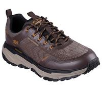 Skechers Men's D'Lux Journey Defender Stitch Trekking Low Cut Shoes, Brown Synthetic/Textile/Trim, 7 UK