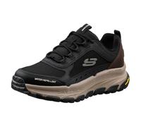 Skechers Men's D'Lux Trekker Trainers, Black Leather/Mesh/Synthetic//Gray Trim, 7.5 UK