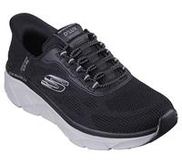 Skechers D Lux Walker 2.0 Rezinate Slip On Runners Mens Black/Gray 9 UK