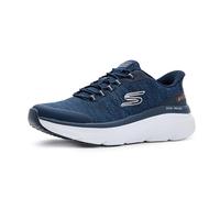 Skechers Men's D'Lux Walker 3.0 Drevven Trainers, Navy Knit/Synthetic, 10.5