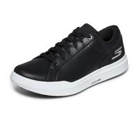 Skechers Men's Drive 6 Arch Leather Relaxed Fit Spikeless Golf Shoe Sneaker, Black/White, 12