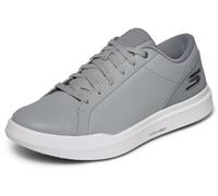 Skechers Men's Drive 6 Arch Leather Relaxed Fit Spikeless Golf Shoe Sneaker, Grey, 9
