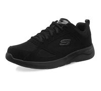 Skechers Men's Dynamight 2.0 Fallford Trainers, Black Leather Mesh Pu Trim, 7 UK