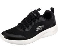 Skechers Men's Dynamight 2.0 Setner Sneaker, Black Mesh/Synthetic/White Trim, 9.5 UK