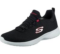 SKECHERS Mens Dynamight Trainers Black/Red 9