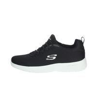 Skechers Men's Dynamight Sneaker, Black Mesh/White Trim, 10 UK