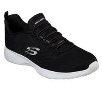 Skechers Men's Dynamight Sneaker in Black/White, Size 10 | Textile/Synthetic, Vegan