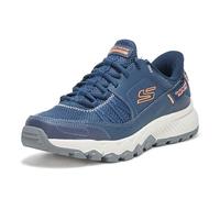 Skechers Men's Dynamite at Escapar Hands Free Slip-in Sneaker, Navy/Orange, 8.5 UK Wide