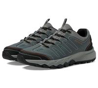 Skechers Men's Dynamite at Trekking Low Cut, Gray Synthetic/Mesh/Trim, 10.5 UK