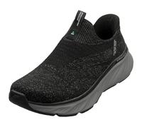 Skechers Men's Sneaker Edgeride Commissioner Slip-On Black Knit/Charcoal Trim 7 UK