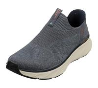 Skechers Men's Edgeride Commissioner Slip-On Sneaker Navy Knit/Orange Trim 10.5 UK