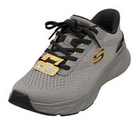 Skechers Men's Edgeride Erlson Slip-in Trainers, Charcoal Knit/Yellow Pu, 10.5 UK