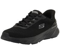 Skechers Men's Edgeride Erlson Slip-On Sneakers, Black Knit/Pu, 8.5 UK