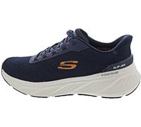 Skechers Men's Edgeride Erlson Sneaker, Navy Knit/Orange Pu, 8.5 UK