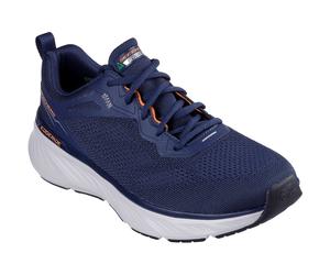 Skechers Mens Edgeride Exxo 232836-Nvor Navy/Orange Lace Up Shoes UK 8