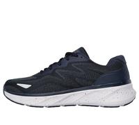 Skechers Men's Waterproof Relaxed Fit: Edgeride - Konzo Sneaker in Navy Blue/Orange, Size 7.5 | Textile/Synthetic, Vegan, Machine Washable