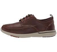 Skechers Men's ELENT-Leven Boat Shoe, RDBR, 9 Medium US