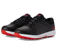 Skechers Men's Elite 5 Arch Fit Waterproof Golf Shoe Sneaker, Black/Red, 7.5