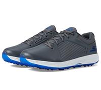 Skechers Mens Shoe-GO Golf Elite 5 GF Sneaker, Grey Synthetic/Blue Trim, 7 UK