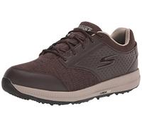 Skechers Men's Elite 5 Range Relaxed Fit Waterproof Spikeless Golf Shoes Sneaker, Brown, 9.5 UK