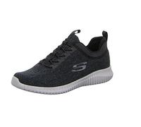 Skechers Mens Elite Flex Hartnell Trainers, Black Gray Mesh Trim, 10 UK