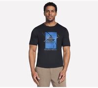 Skechers Men's Endurance Edge Tee in Black, Size Large | Cotton/Polyester