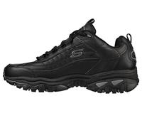 Skechers Men's Energy Afterburn Lace-Up Sneaker, Black Grey, 8.5 UK