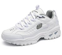 Skechers Men's Energy Afterburn Lace-Up Sneaker White/Navy 6.5 Wide