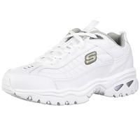 Skechers Men's Energy Afterburn Lace-Up Sneaker, White, 8 UK