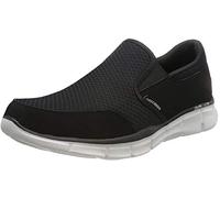 Skechers Men's Equaliser Persistent Low-Top Sneakers, Black Black White, 7 UK