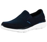 Skechers Men's Equaliser Persistent Low-Top Sneakers, Navy Mesh/ Duraleather/ Trim, 13 UK