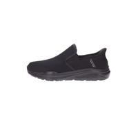 Skechers Men's Equalizer 6.0 Stoaver Sneaker, Black Mesh/Pu, 8 UK