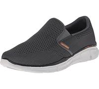Skechers Men's Equalizer Double Play Fitness Shoes, Grey Charcoal Orange, 8.5 UK