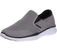 Skechers Men's Equalizer Double Play Slip-On Loafer, Grey, 10.5 W US