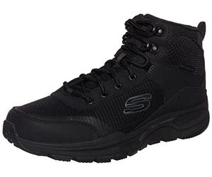 Skechers Men's Escape Plan 2.0 Woodrock Boots, Black Leather/Pu/Mesh/Trim, 7.5 UK