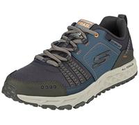 Skechers Men's Escape Plan Oxford, Navy/Orange, 10 2E US