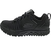 Skechers Men's Escape Plan Trainers, Black Black Leather Mesh Trim Bbk, 5.5 UK