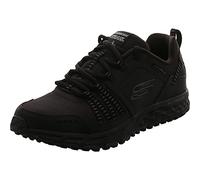 Skechers Men's Trainers Escape Plan – Black Leather Mesh Trim – UK 9
